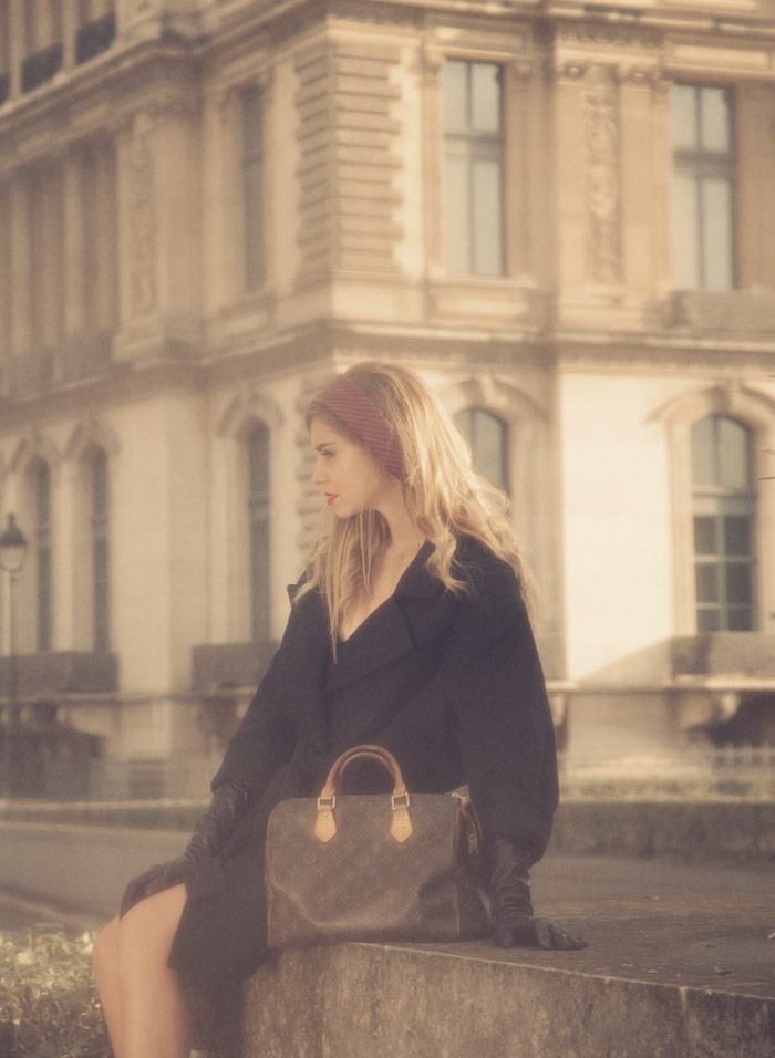 Chiara Ferragni for Louis  Vuitton  vintage photoshoot  