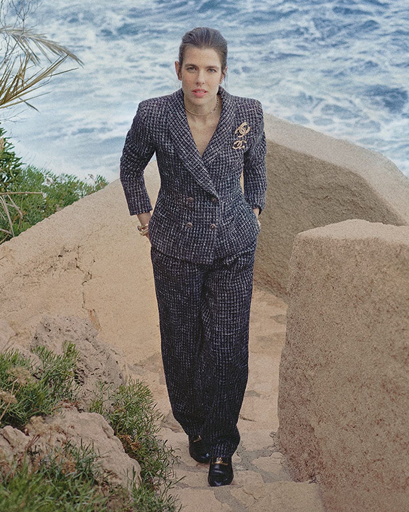 The elegance of Charlotte Casiraghi starring in Chanels new PreFall  campaign  The Blonde Salad