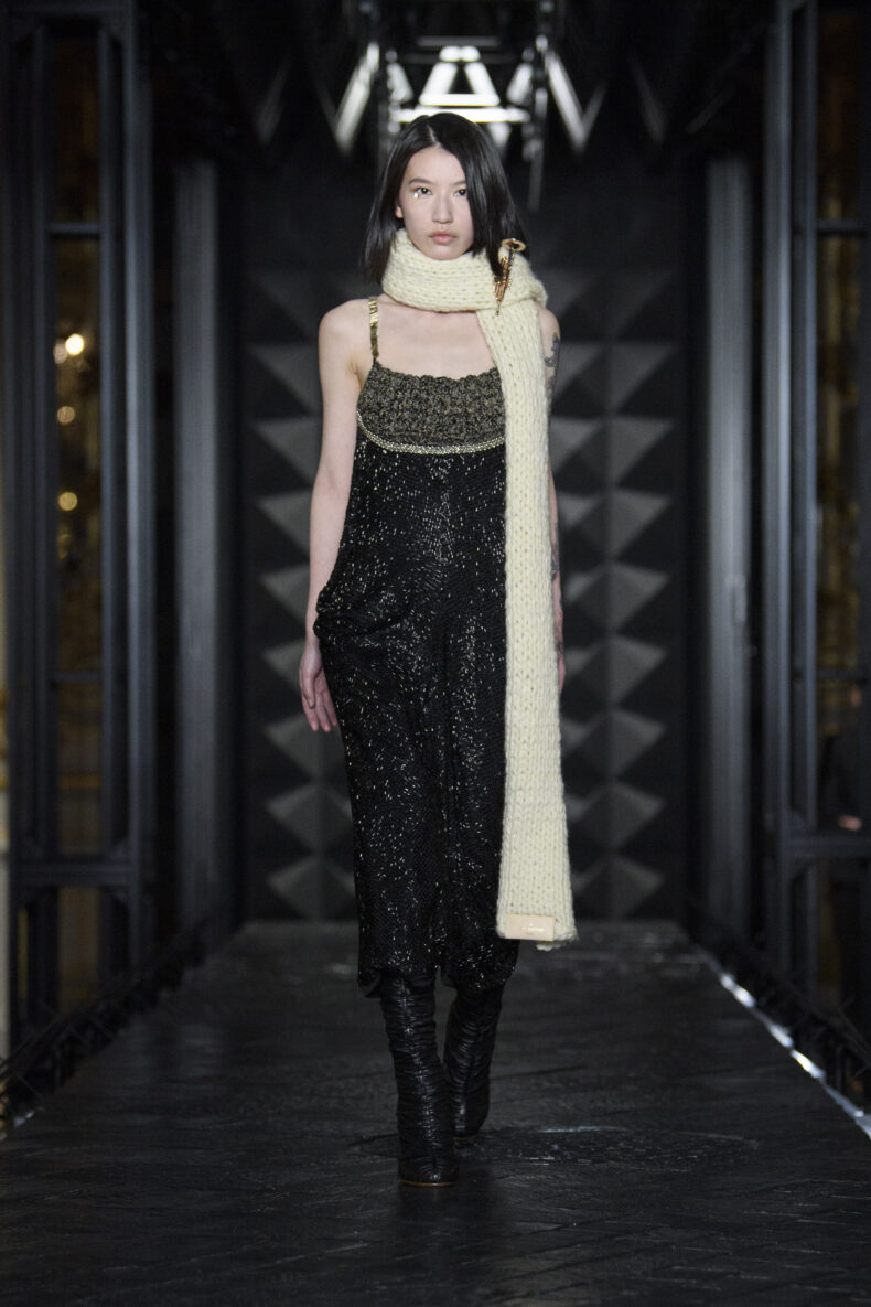 Alicia Vikander attends the Louis Vuitton Womenswear Fall-Winter 2022-2023  show during Paris Fashion Week